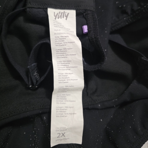 Yitty Shimmery Lurex Bodysuit — Size 2X | Supportive + Medium Compression - Picture 13 of 13